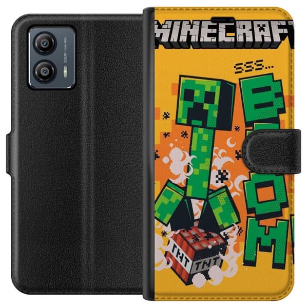 Motorola Moto G53 Plånboksfodral Minecraft Boom