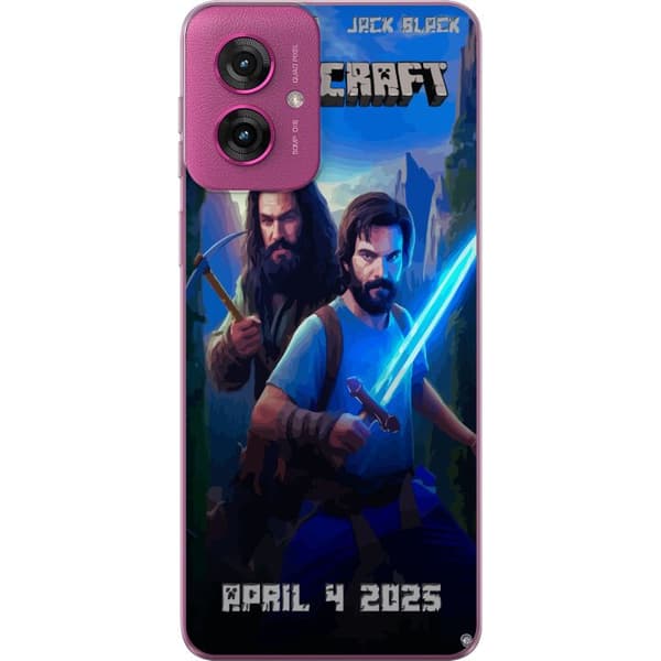 Motorola Moto G55 Genomskinligt Skal A Minecraft Movie