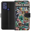 Miniatyrbild 1 av 3: Motorola Moto G60S Plånboksfodral Minecraft Art