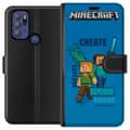 Miniatyrbild 1 av 3: Motorola Moto G60S Plånboksfodral Minecraft Caves