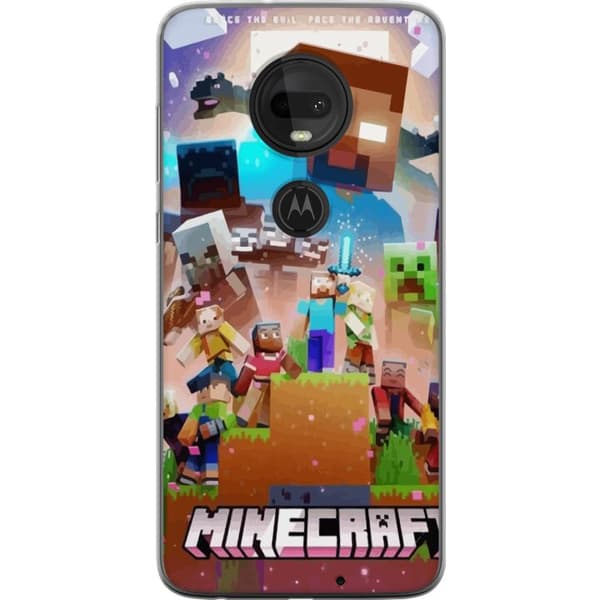 Motorola Moto G7 Genomskinligt Skal Minecraft