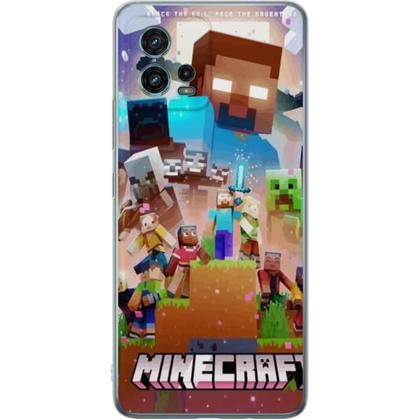 Motorola Moto G72 Läpinäkyvä kuori Minecraft