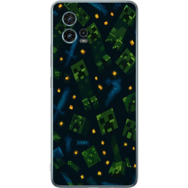 Motorola Moto G72 Genomskinligt Skal Minecraft Dungeons Mob