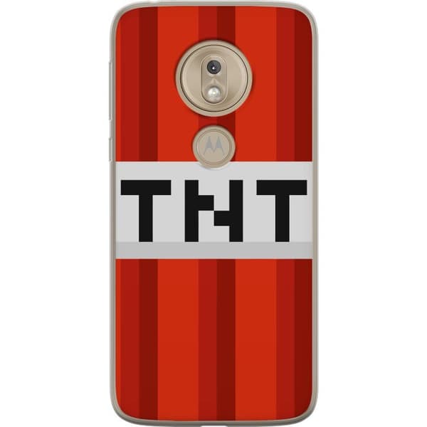 Motorola Moto G7 Play Gennemsigtig cover Minecraft TNT
