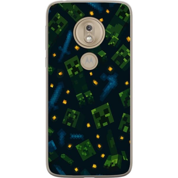 Motorola Moto G7 Play Gjennomsiktig deksel Minecraft Dungeons Mob