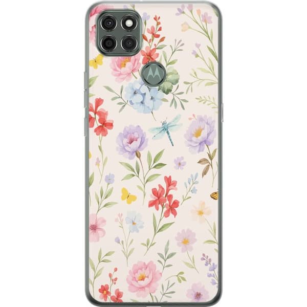 Motorola Moto G9 Power Läpinäkyvä kuori Kukat