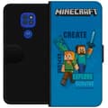 Miniatyrbild 1 av 3: Motorola Moto G9 Play Plånboksfodral Minecraft Caves