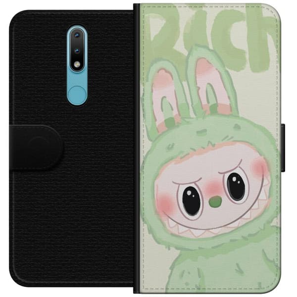 Nokia 2.4 Lommeboketui Pop mart labubu