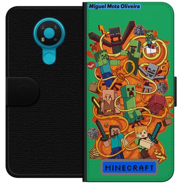 Nokia 3.4 Tegnebogsetui Minecraft