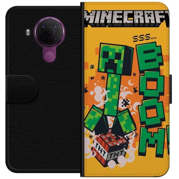 Nokia 5.4 Lompakkokotelo Minecraft Boom