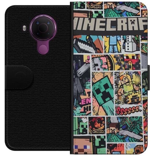 Nokia 5.4 Lommeboketui Minecraft Kunsthåndverk