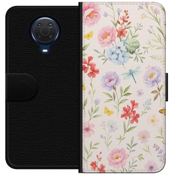 Nokia G20 Plånboksfodral Blommor