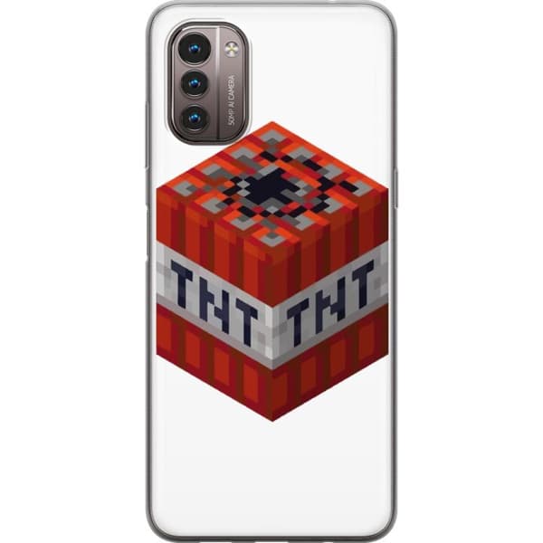 Nokia G21 Genomskinligt Skal Minecraft TNT