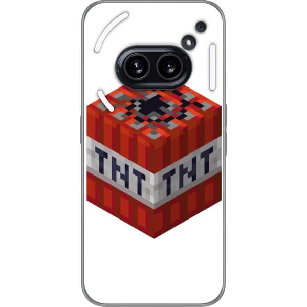 Nothing Phone (2a) Plus Läpinäkyvä kuori Minecraft TNT
