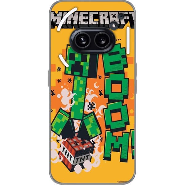 Nothing Phone (2a) Plus Genomskinligt Skal Minecraft Boom