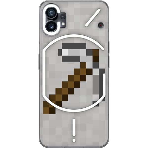 Nothing Phone (1) Läpinäkyvä kuori Minecraft Työkalut