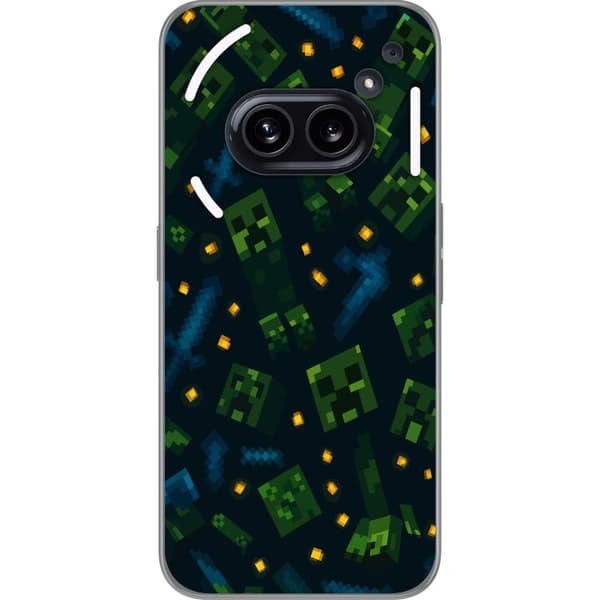 Nothing Phone (2a) Genomskinligt Skal Minecraft Dungeons Mob