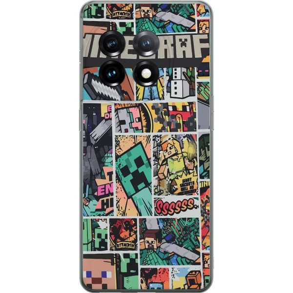 OnePlus 11 Läpinäkyvä kuori Minecraft Taide