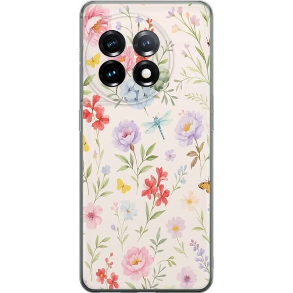 OnePlus 11 Läpinäkyvä kuori Kukat