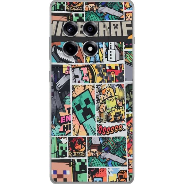 OnePlus 12R Genomskinligt Skal Minecraft Art