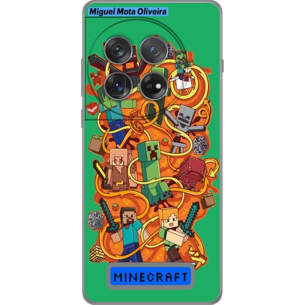 OnePlus 12 Läpinäkyvä kuori Minecraft