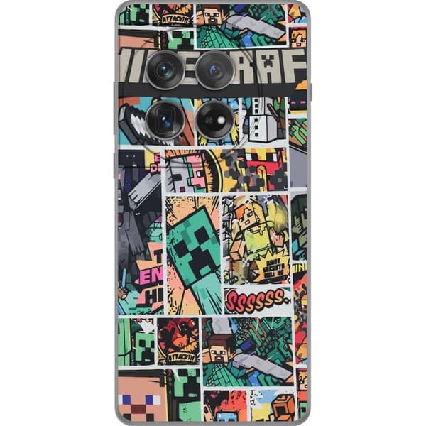 OnePlus 12 Läpinäkyvä kuori Minecraft Taide