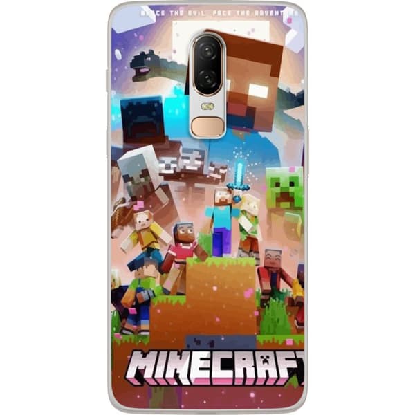 OnePlus 6 Gjennomsiktig deksel Minecraft