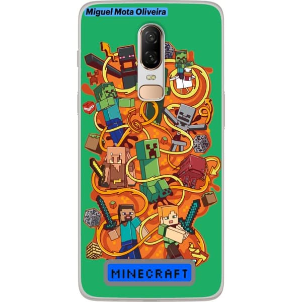 OnePlus 6 Gjennomsiktig deksel Minecraft