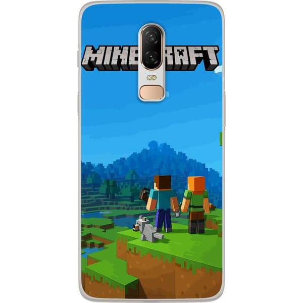 OnePlus 6 Gjennomsiktig deksel Minecraft Key Art