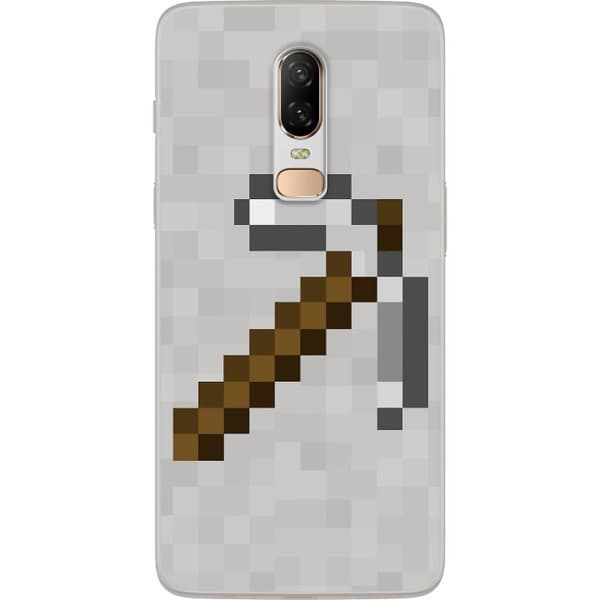 OnePlus 6 Läpinäkyvä kuori Minecraft Työkalut
