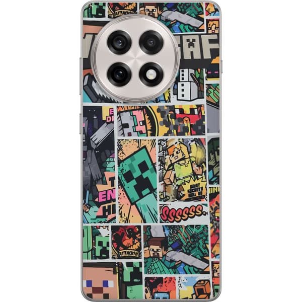 OnePlus 13R Gennemsigtig cover Minecraft Kunst