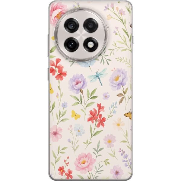 OnePlus 13R Gennemsigtig cover Blomster