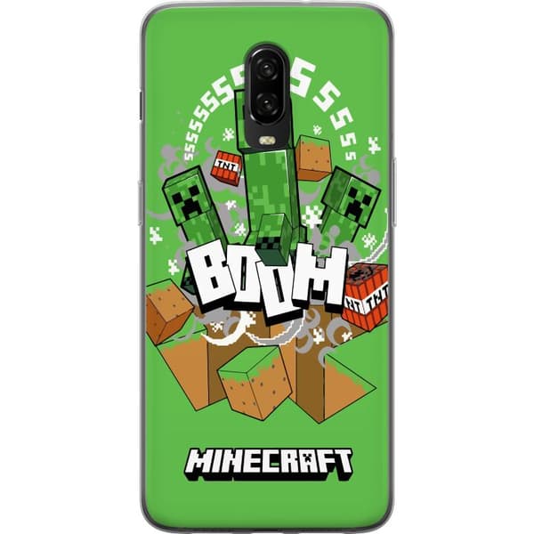 OnePlus 6T Gennemsigtig cover Minecraft Boom
