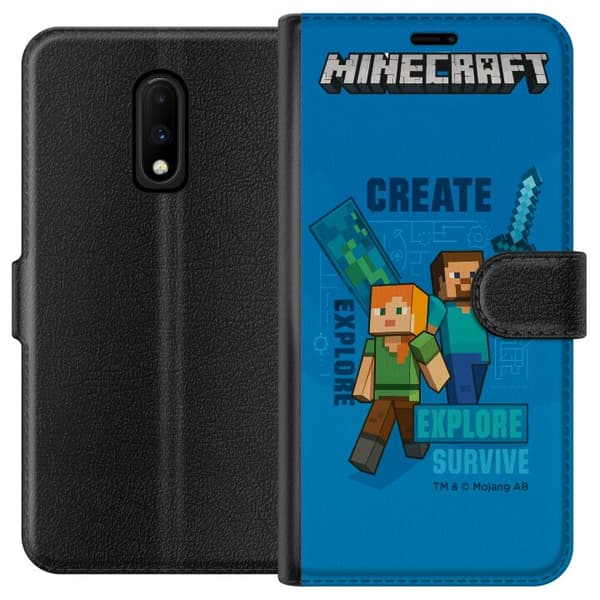OnePlus 7 Plånboksfodral Minecraft Caves