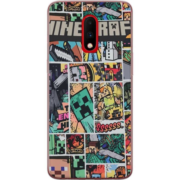 OnePlus 7 Genomskinligt Skal Minecraft Art