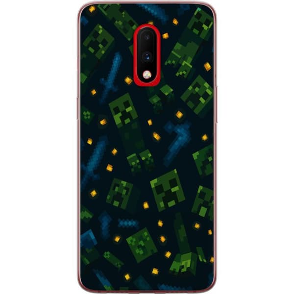 OnePlus 7 Genomskinligt Skal Minecraft Dungeons Mob