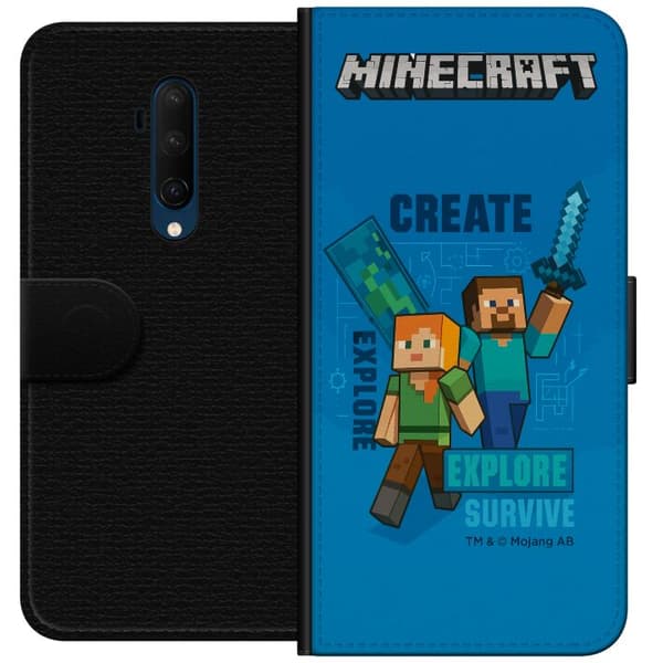 OnePlus 7T Pro Lommeboketui Minecraft Grotter