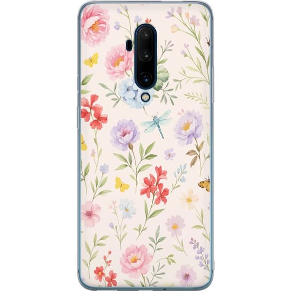 OnePlus 7T Pro Gjennomsiktig deksel Blomster