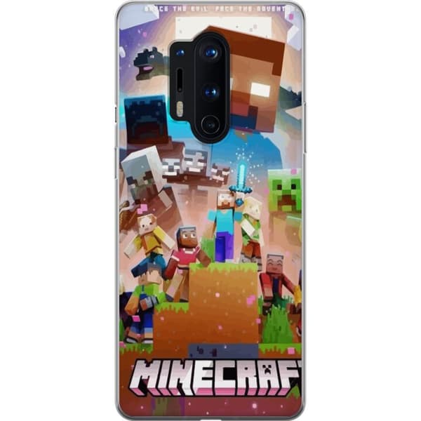 OnePlus 8 Pro Läpinäkyvä kuori Minecraft