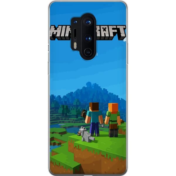 OnePlus 8 Pro Genomskinligt Skal Minecraft Key Art
