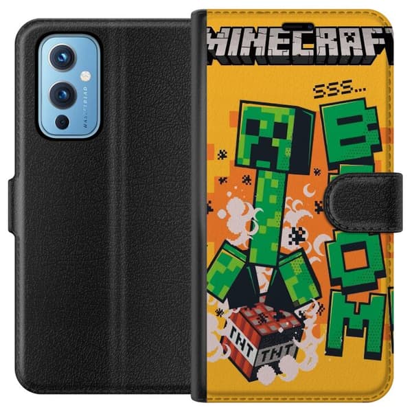 OnePlus 9 Tegnebogsetui Minecraft Boom