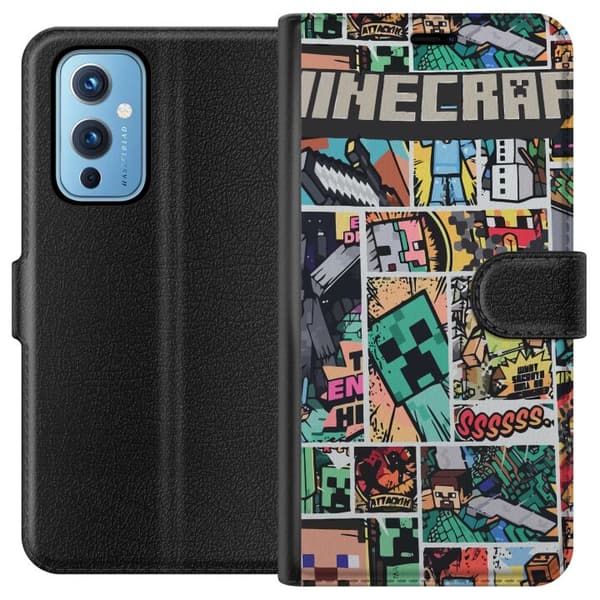 OnePlus 9 Plånboksfodral Minecraft Art