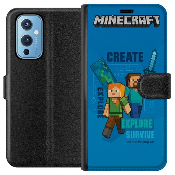 OnePlus 9 Lompakkokotelo Minecraft Luolastot