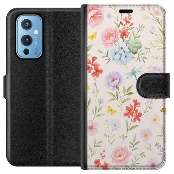 OnePlus 9 Plånboksfodral Blommor