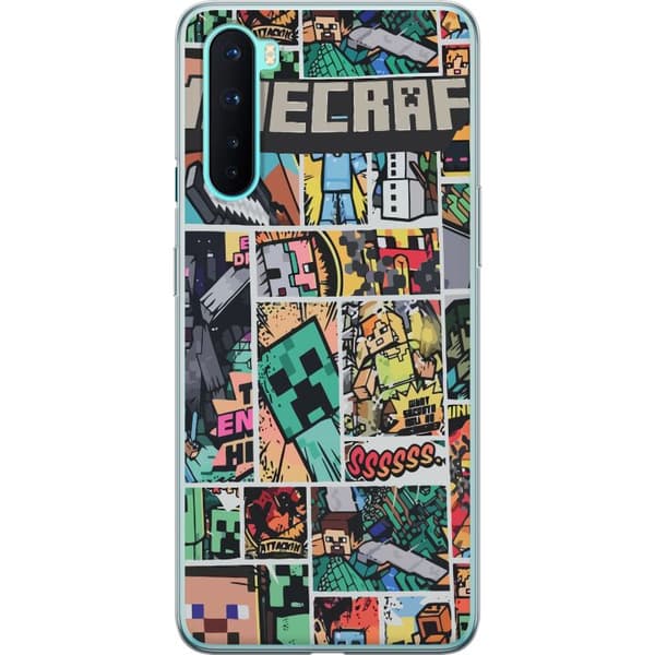 OnePlus Nord Gennemsigtig cover Minecraft Kunst