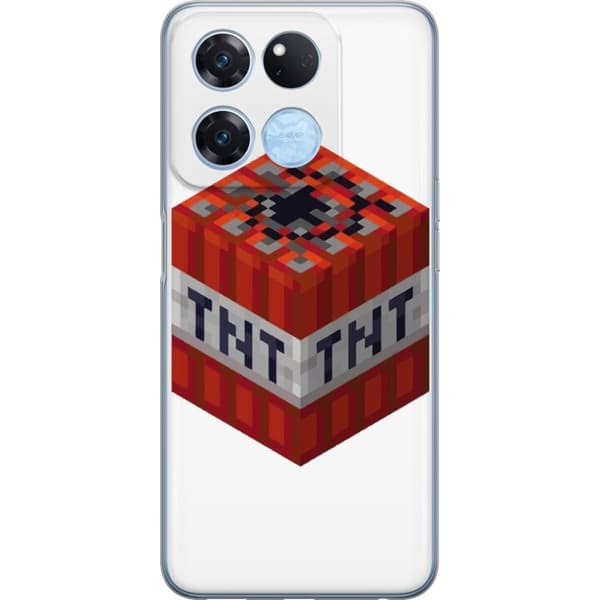 OnePlus Ace Racing Gjennomsiktig deksel Minecraft TNT