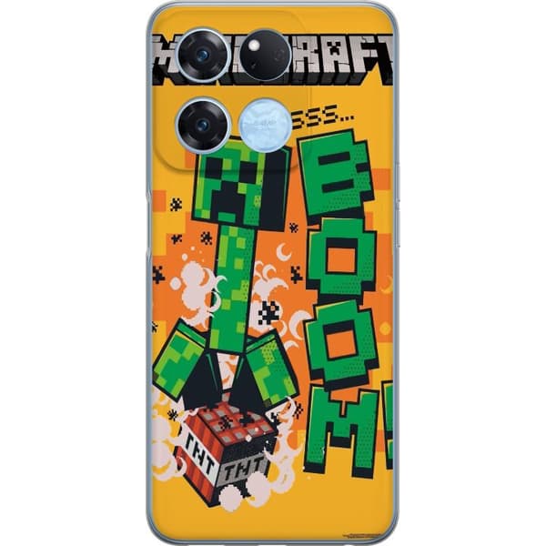 OnePlus Ace Racing Gennemsigtig cover Minecraft Boom