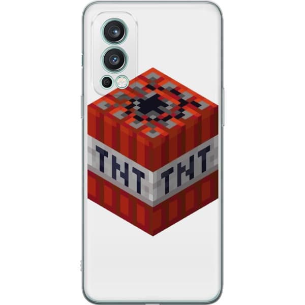 OnePlus Nord 2 5G Gennemsigtig cover Minecraft TNT