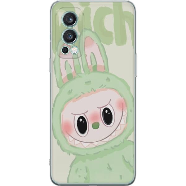 OnePlus Nord 2 5G Gjennomsiktig deksel Pop mart labubu