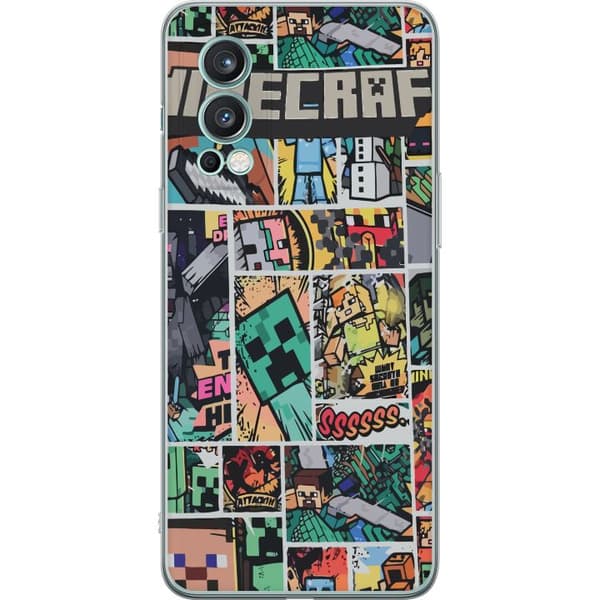 OnePlus Nord 2 5G Gjennomsiktig deksel Minecraft Kunsthåndverk